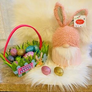 LAST ONE! Adorable Happy Spring Easter Bunny Plush Gnome